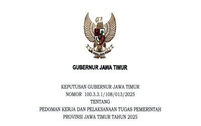 Kepgub Jatim No 108 Tahun 2025