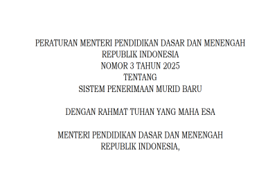 Juknis SPMB Tahun 2025